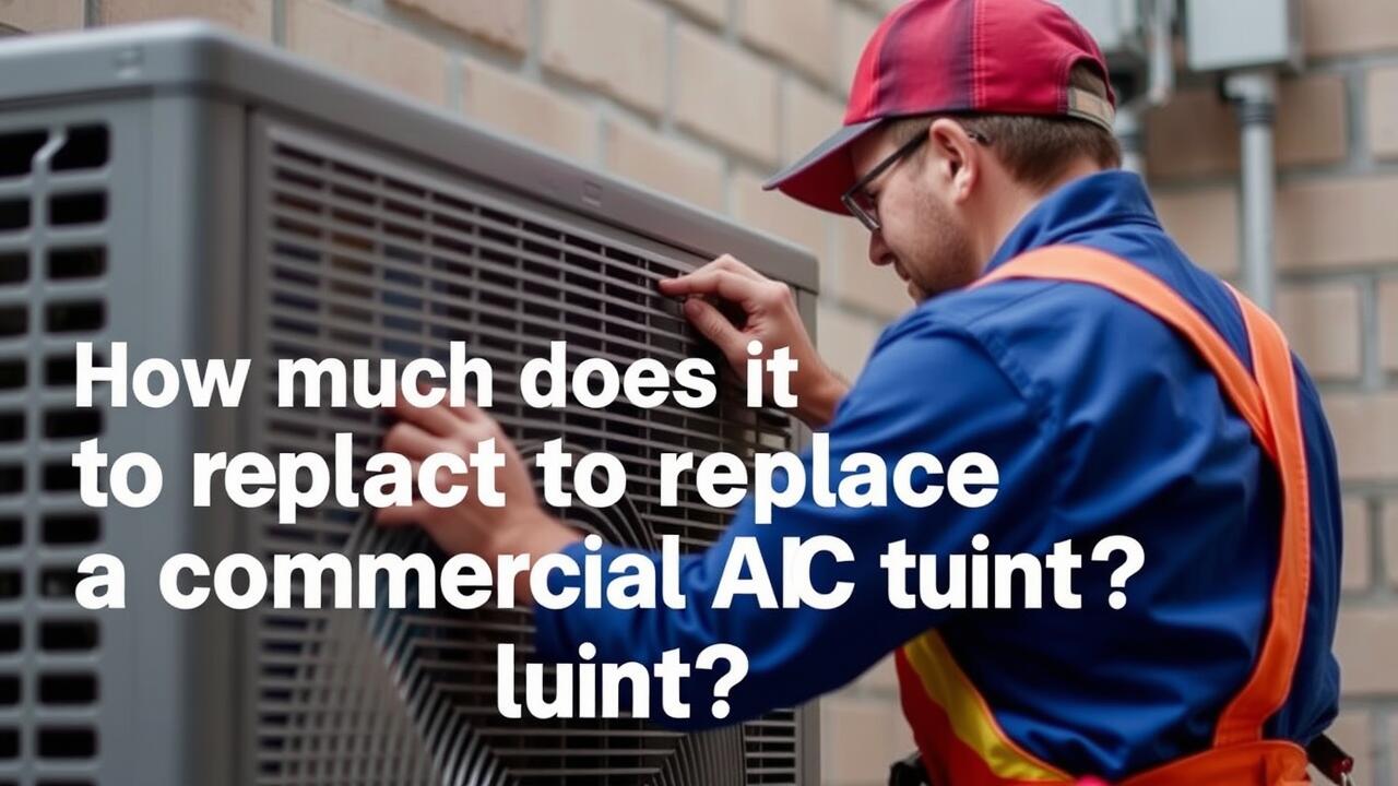 How much does it cost to replace a commercial AC unit?